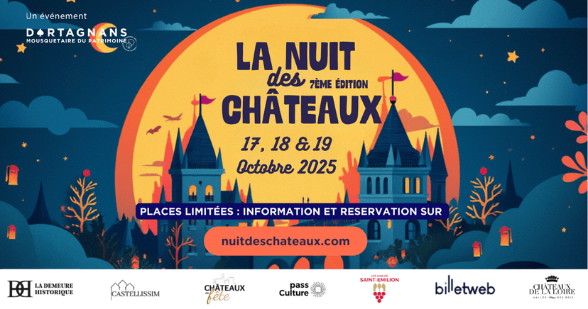 La Nuit des Châteaux 2025 : la Nouvelle-Aquitaine rallume les feux de l’Histoire