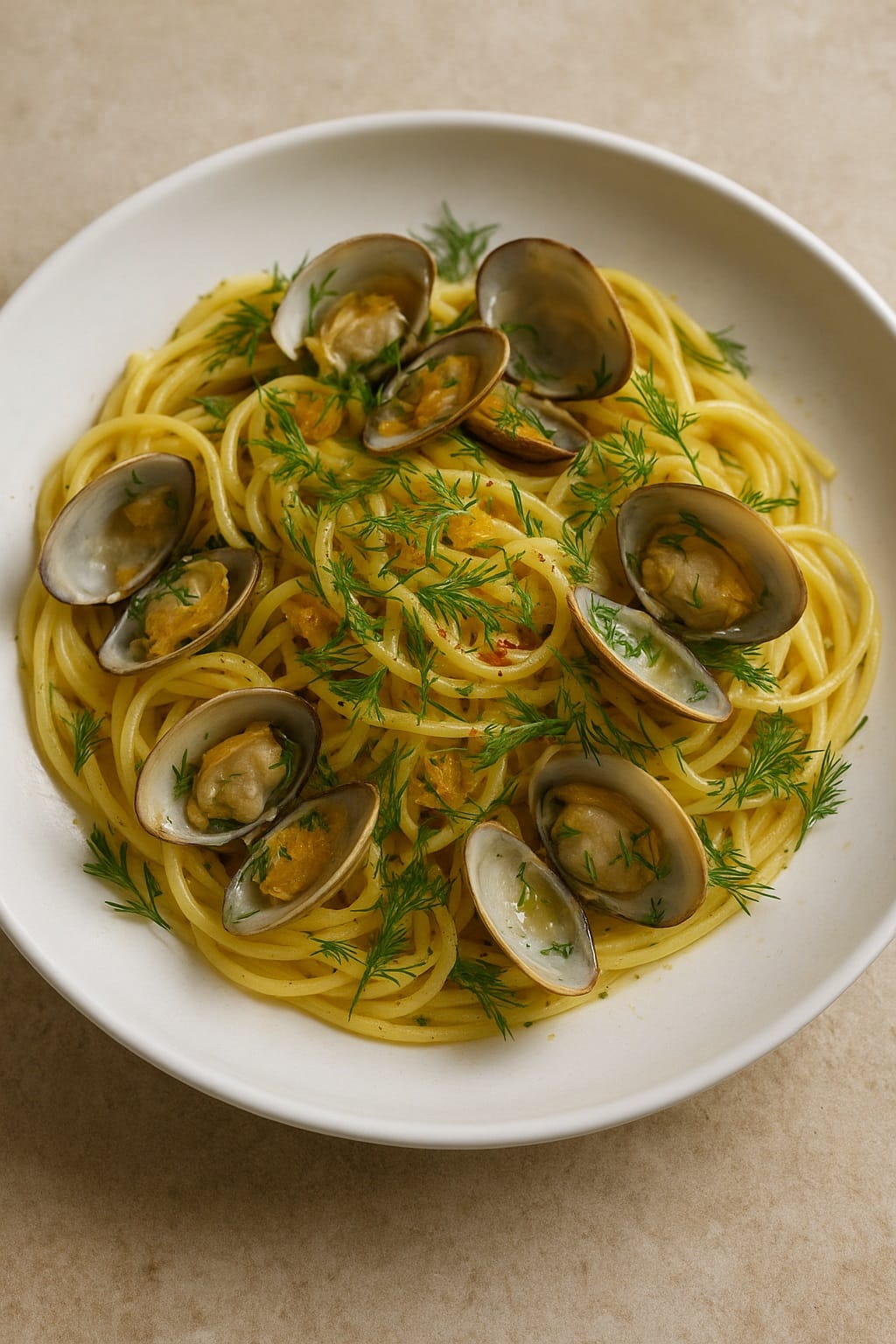 Spaghetti alle vongole Illustration by J. NICOLAS