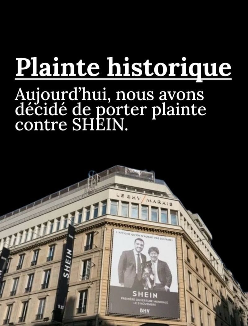 Plainte historique SHEIN