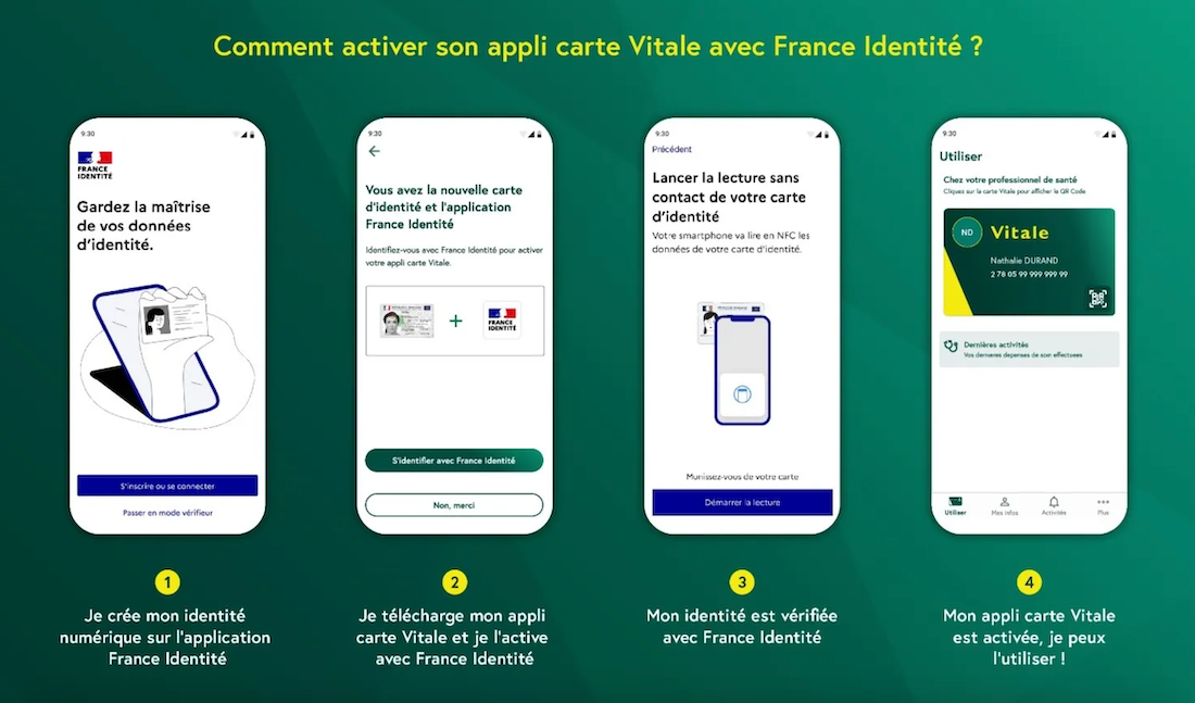 Comment activer l'appli carte Vitale avec France Identité