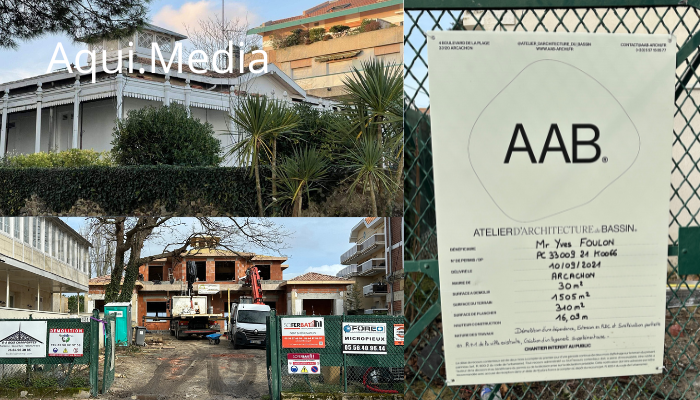 La Villa Salesse à Arcachon destruction et non rénovation