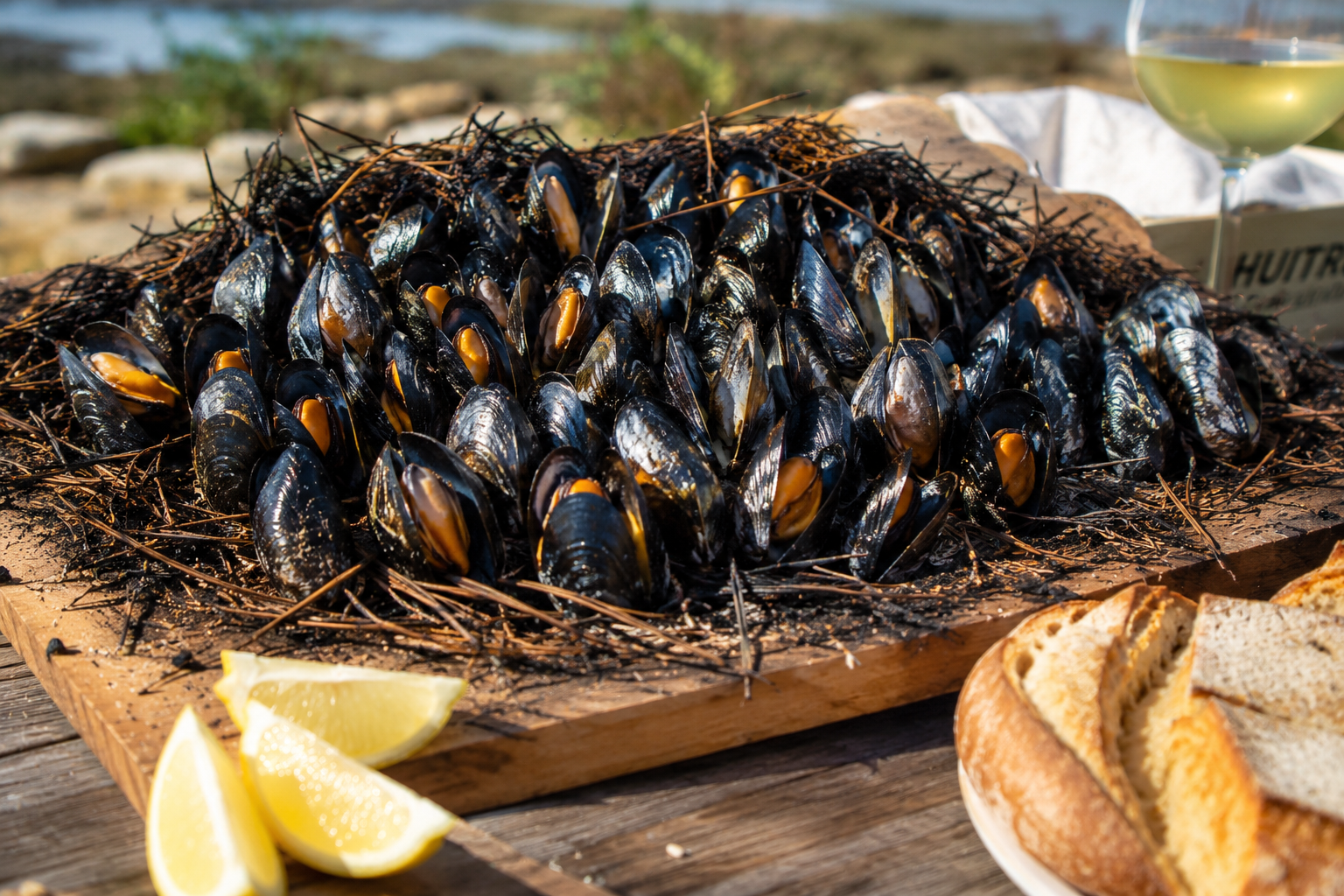 Éclade de moules : le spectacle gourmand venu de l'Atlantique