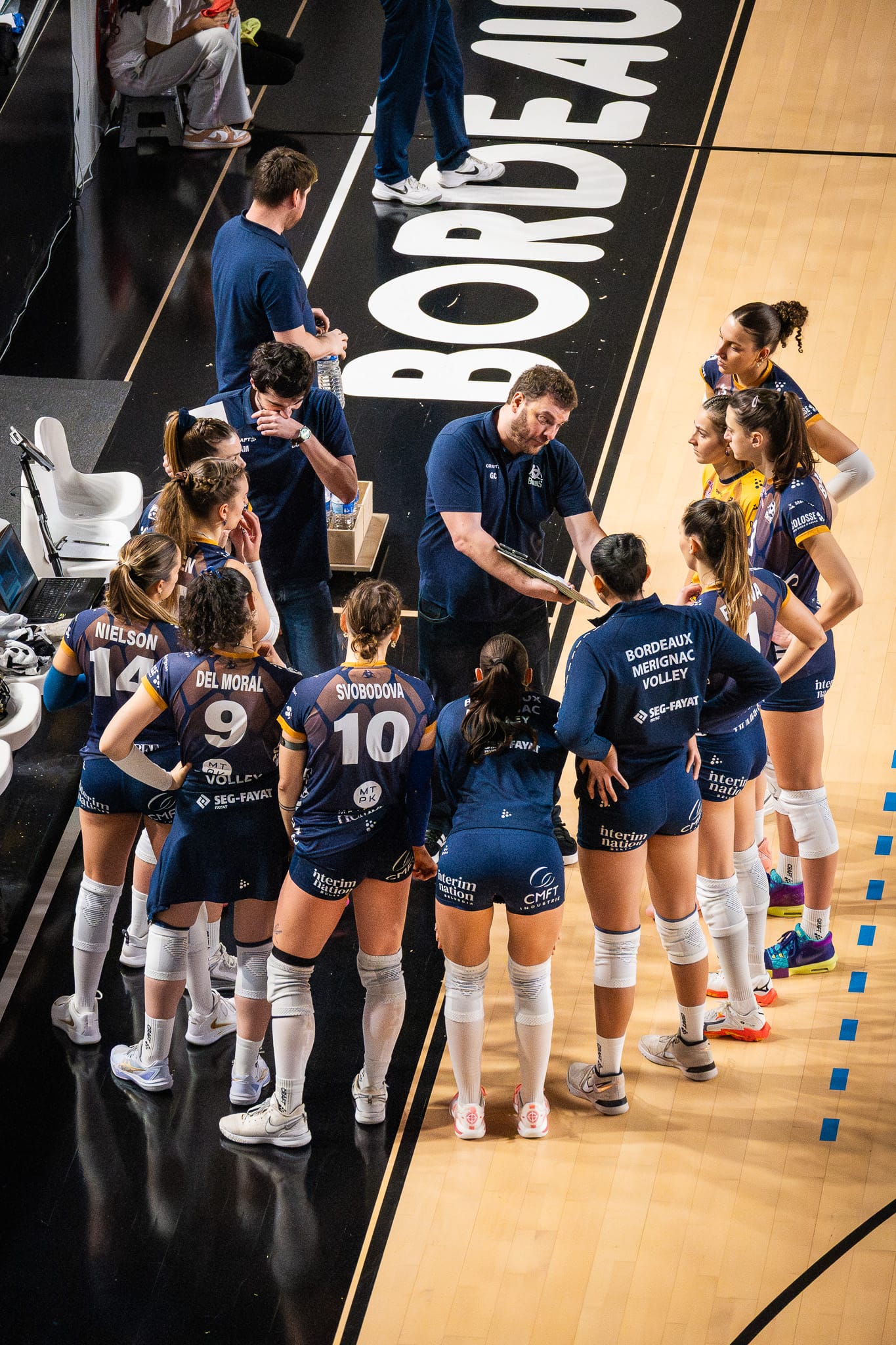 Les Burdis du Bordeaux Mérignac club de volley-ball qui évolue au plus haut niveau féminin en Nouvelle Aquitaine